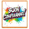 biscotto personalizzabile quadrato buon compleanno