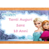 biscotto rettangolare personalizzato bambina frozen